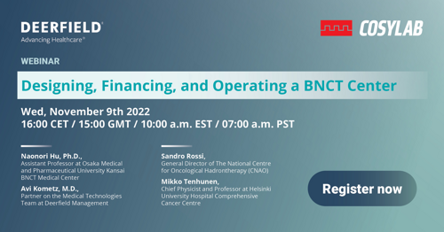 Designing, Financing, and Operating a BNCT Center