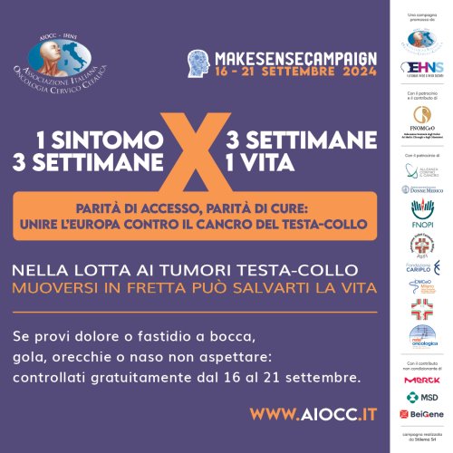 CNAO A FIANCO DI AIOCC NELLA MAKE SENSE CAMPAIGN