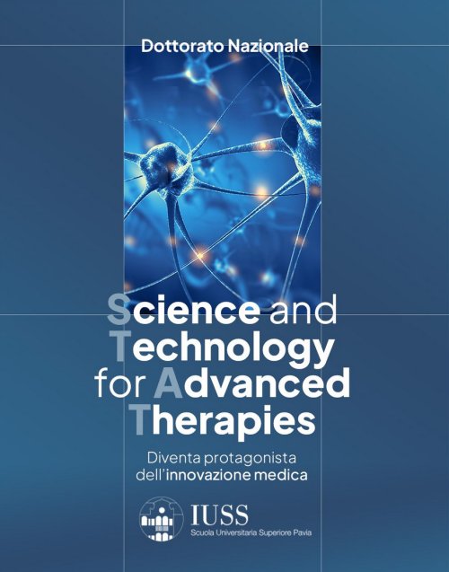 National PhD in Science and Technology for Advanced Therapies, 41st cycle – Applications open