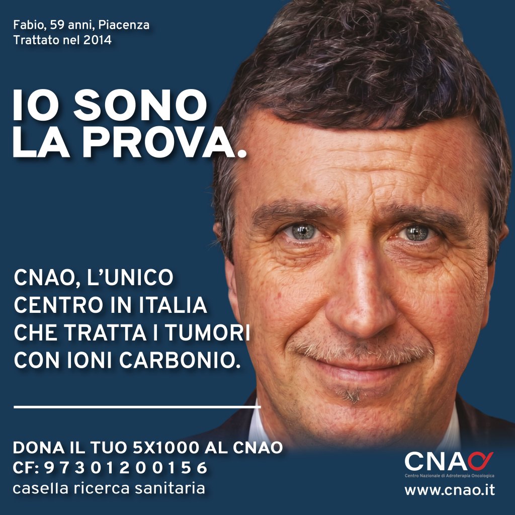 LA STORIA DI FABIO <br> È LA PROVA CHE <br> LA RICERCA DONA SPERANZA. <br>  AIUTACI A SCRIVERNE DI NUOVE.